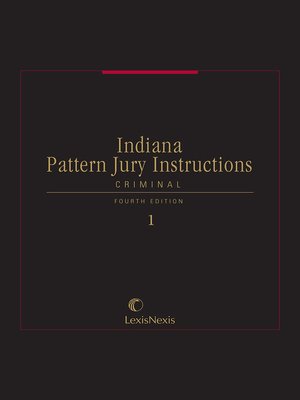 cover image of Indiana Pattern Jury Instructions - Criminal